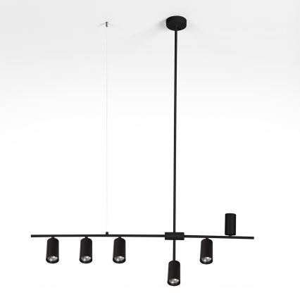 Brilagi - Viseča svetilka na vrvici CRANE 6xGU10/30W/230V črna