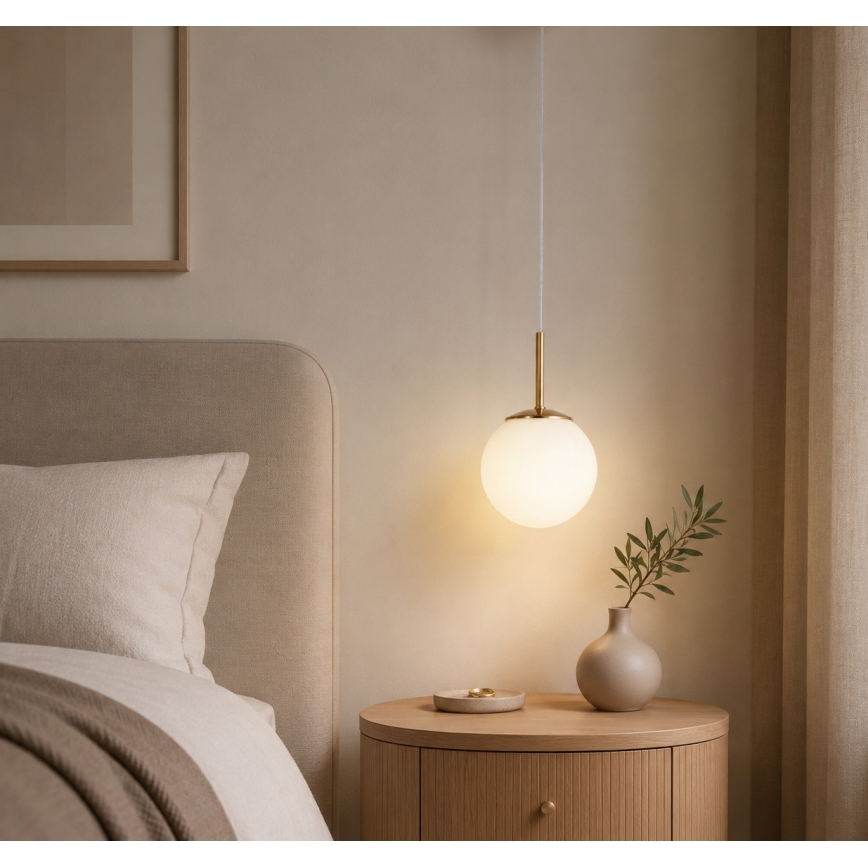 Brilagi - Viseča svetilka na vrvici MILO 1xE27/60W/230V zlata