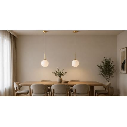 Brilagi - Viseča svetilka na vrvici MILO 1xE27/60W/230V zlata