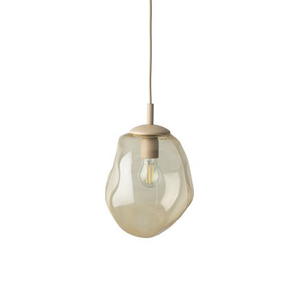 Brilagi - Viseča svetilka na vrvici VULCANO 1xE27/15W/230V premer 25 cm bež/dimna bež
