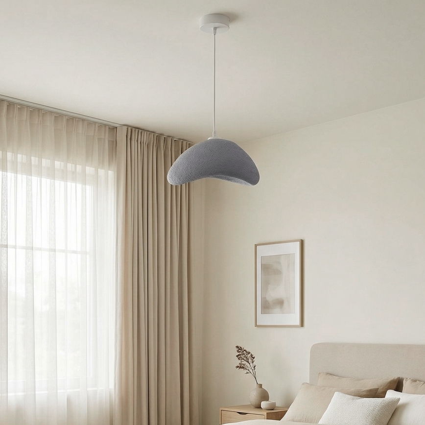 Brilagi - Viseča svetilka WABI SABI, 1xE27/40W/230V, premer 33 cm, siva