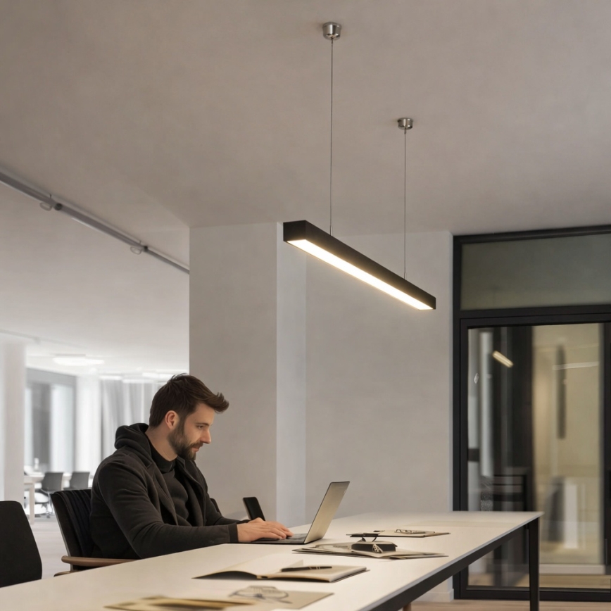 Brilagi - LED viseče svetilo FULLDAY LED/20/30/40W/230V 2700/4000/6000K 120 cm črno