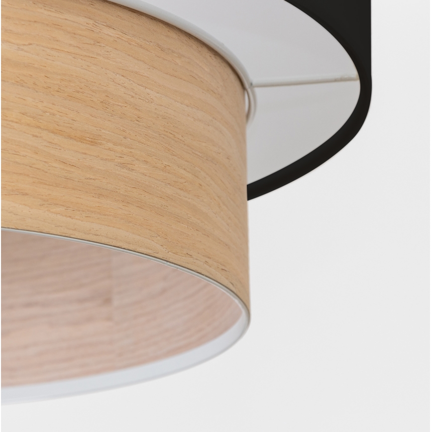 Brilagi - viseči LED lestenec na kablu CERIA 1xE27/40W/230V premer 50 cm črna/bež