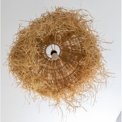 Brilagi - Viseči LED lestenec na vrvici CERIA BOHO 1xE27/40W/230V, premer 60 cm, rafija