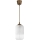 Brilagi - Viseči LED lestenec RETRO GLASS 1xE27/60W/230V premer 14 cm rjava/bela