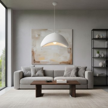 Brilagi - Viseči lestenec LUNA na kablu 1xE27/40W/230V, premer 52 cm, bela