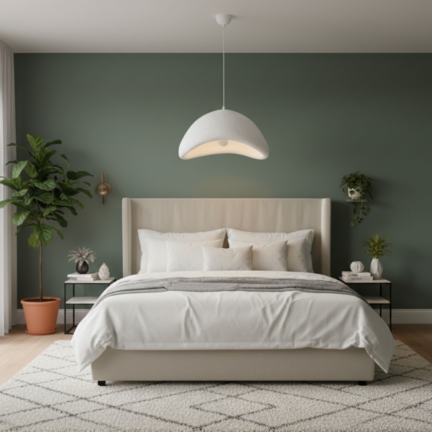 Brilagi - Viseči lestenec LUNA na kablu 1xE27/40W/230V, premer 52 cm, bela