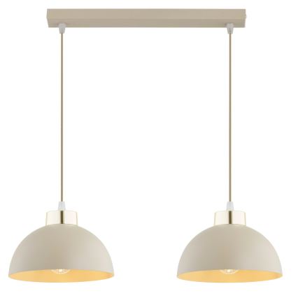 Brilagi - Viseči lestenec na kablu 2xE27/60W/230V bež/zlata
