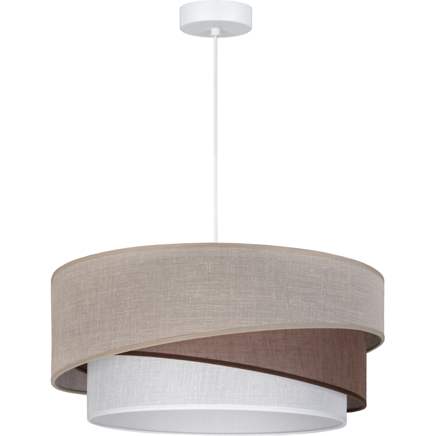 Brilagi - Viseči lestenec na kablu ARROW 1xE27/60W/230V premer 45 cm bež/rjava/bela