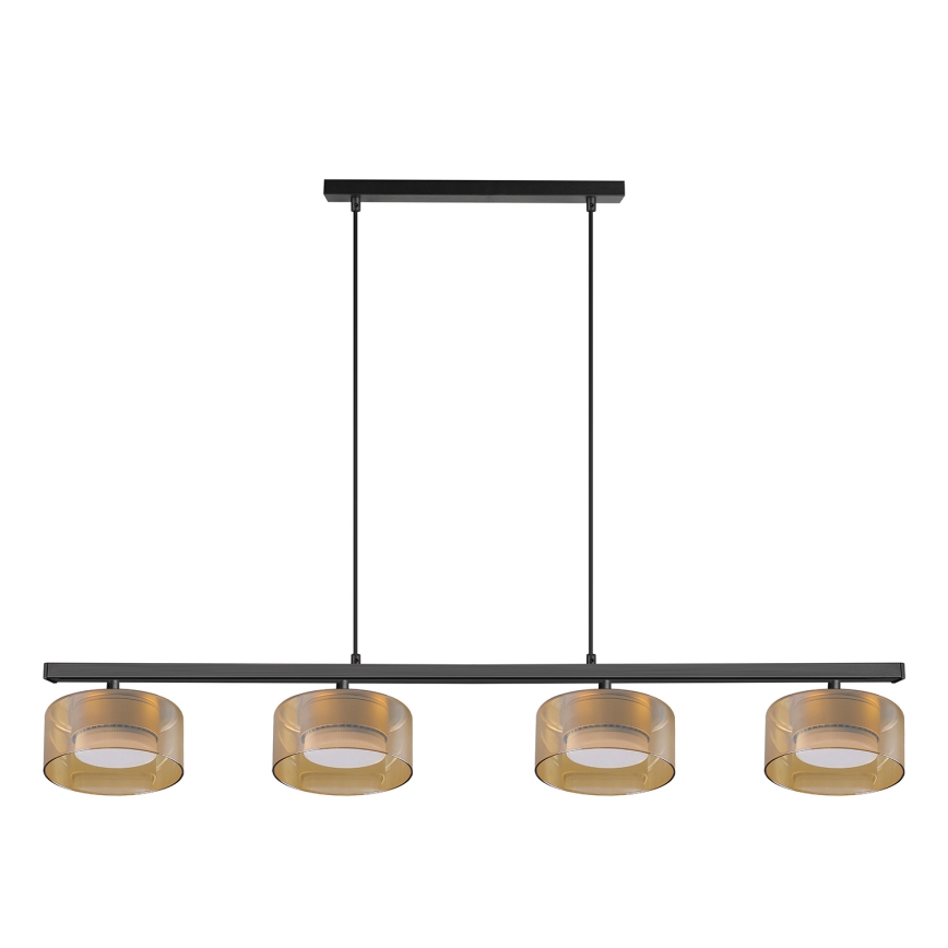 Brilagi - Viseči lestenec na kablu AURA LUX 4xGX53/30W/230V črna/zlata
