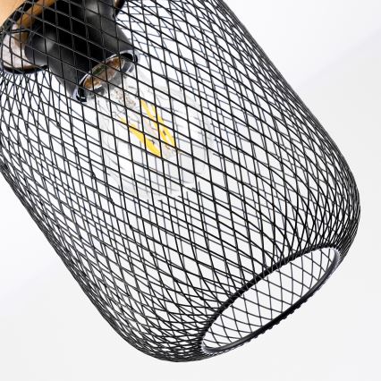 Brilagi - Viseči lestenec na kablu BASKLITE 1xE27/15W/230V les/črna