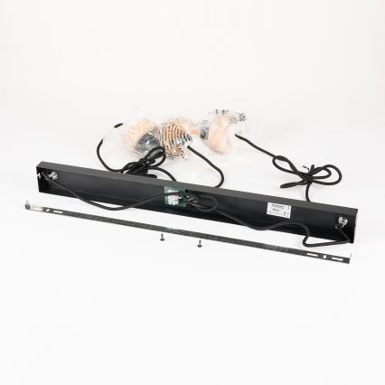 Brilagi - Viseči lestenec na kablu BASKLITE 3xE27/15W/230V les/črna