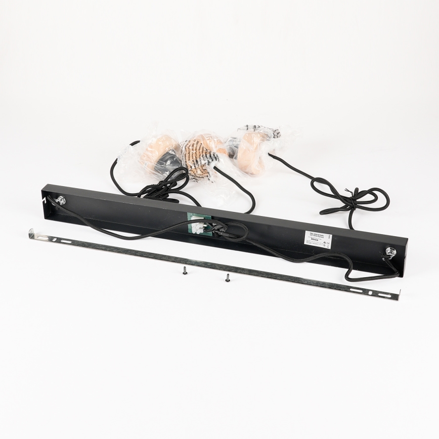 Brilagi - Viseči lestenec na kablu BASKLITE 3xE27/15W/230V les/črna