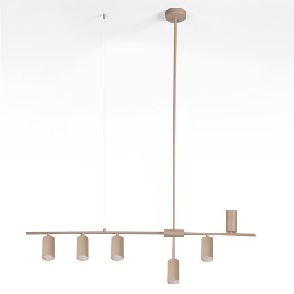 Brilagi - Viseči lestenec na kablu CRANE 6xGU10/30W/230V bež