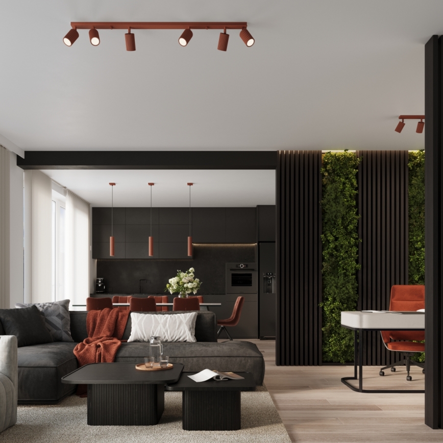 Brilagi - Viseči lestenec na kablu CRESTO 1xGU10/10W/230V rdeča