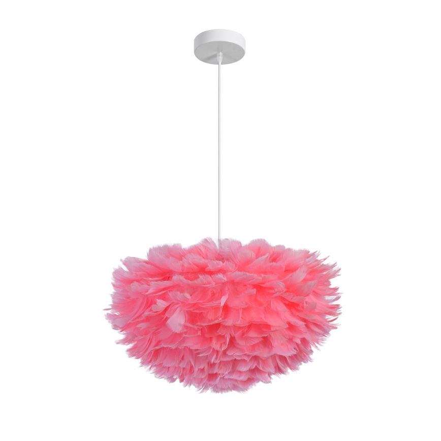 Brilagi - Viseči lestenec na kablu FEATHER 3xE27/40W/230V, premer 50 cm, v rožnati barvi