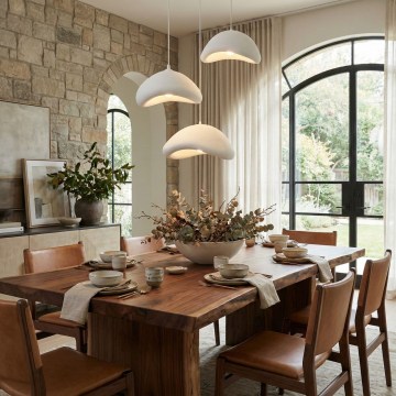 Brilagi - Viseči lestenec na kablu LUNA 3xE27/40W/230V Ø 82 cm bela