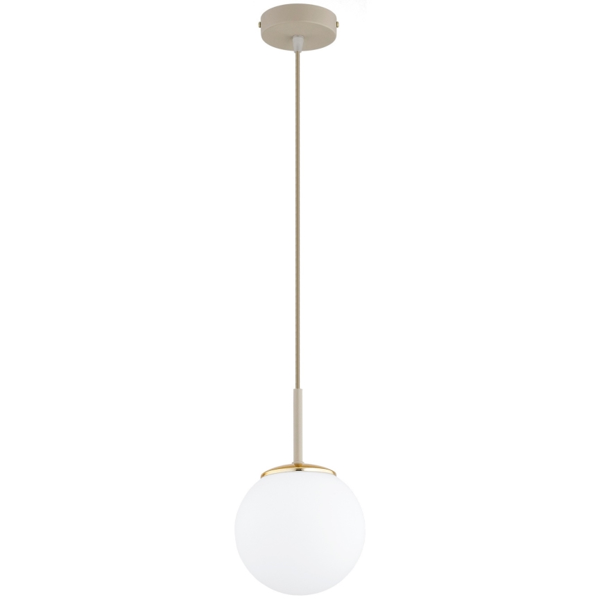 Brilagi - viseči lestenec na kablu MILO ECRU 1xE27/60W/230V v bež/zlati barvi