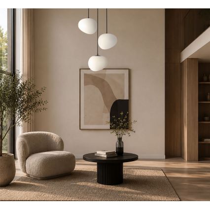 BRILAGI - Viseči lestenec na kablu PEBBLES 3xE27/40W/230V premer 42 cm črna
