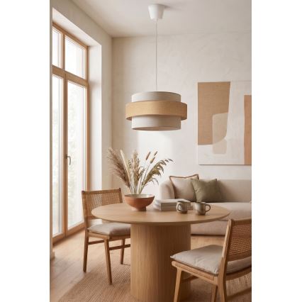 Brilagi - Viseči lestenec na kablu SPACE 1xE27/60W/230V, premer 40 cm, bež/kremna