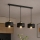 Brilagi - Viseči lestenec na kablu SPRING 3xE27/60W/230V črna/zlata