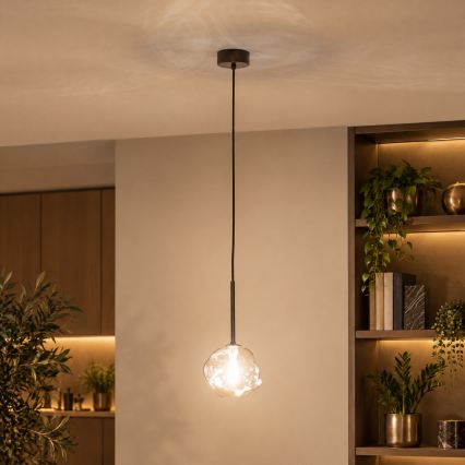 BRILAGI - Viseči lestenec na kablu VULCANO 1xG9/8W/230V fi 15 cm bronast/dimljen bež