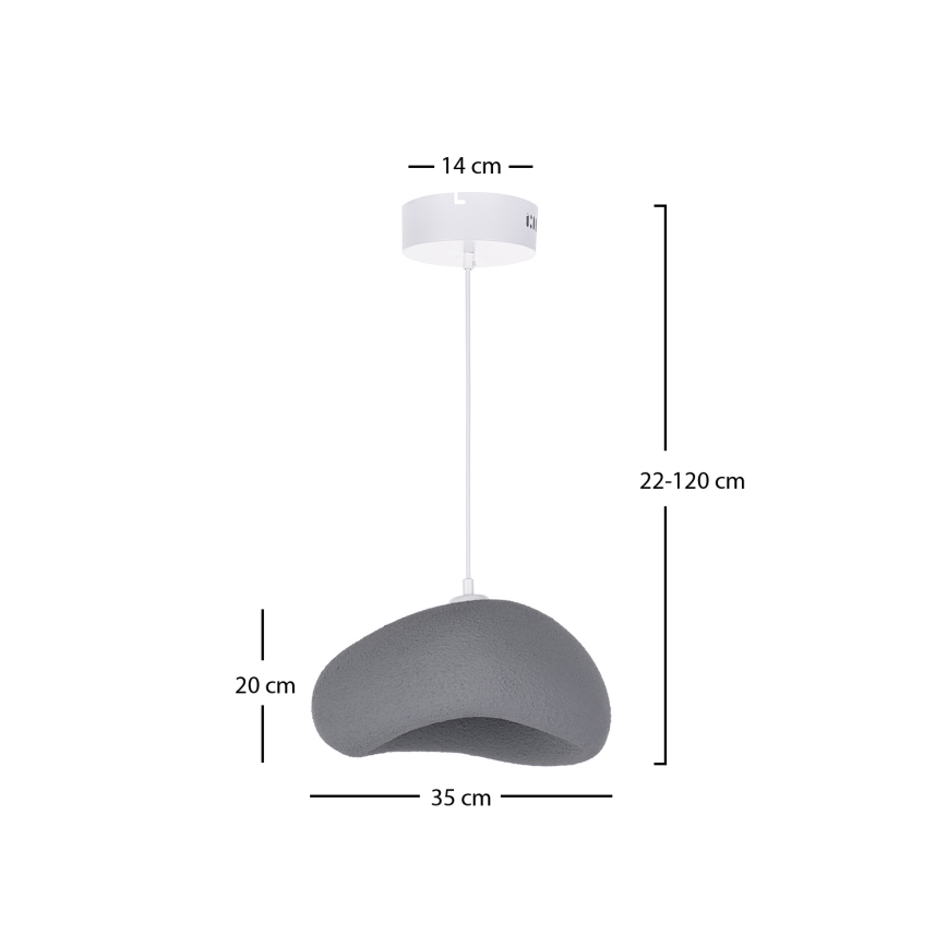 Brilagi - Viseči lestenec na kablu WABI SABI 1xE27/40W/230V, premer 35 cm, siva