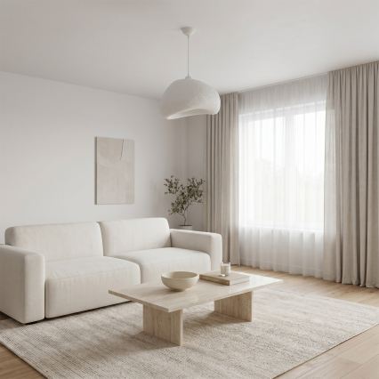 Brilagi - Viseči lestenec na kablu WABI SABI 1xE27/40W/230V premer 42 cm bela