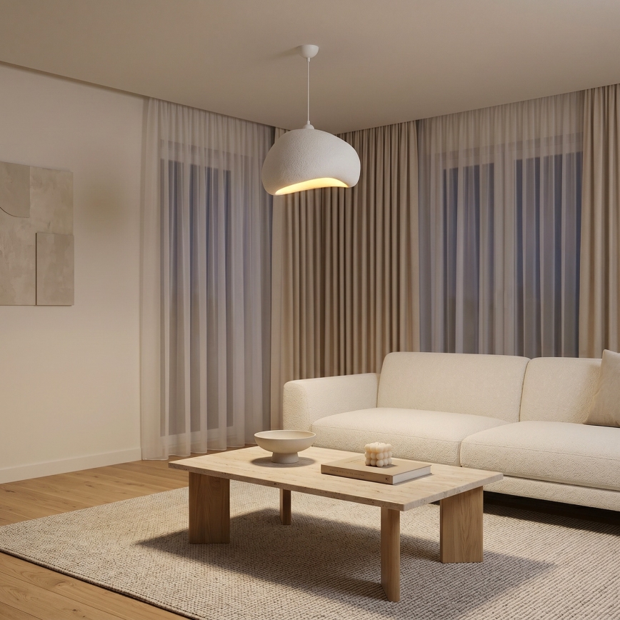 Brilagi - Viseči lestenec na kablu WABI SABI 1xE27/40W/230V premer 42 cm bela