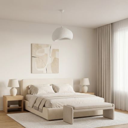 Brilagi - Viseči lestenec na kablu WABI SABI 1xE27/40W/230V premer 42 cm bela