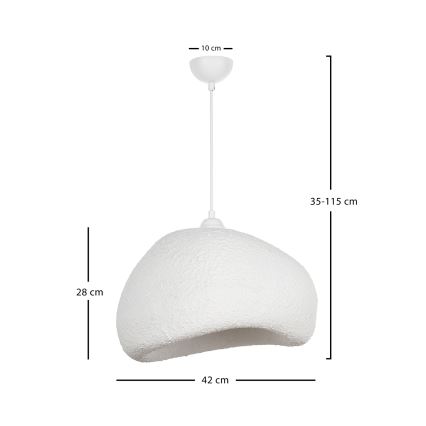 Brilagi - Viseči lestenec na kablu WABI SABI 1xE27/40W/230V premer 42 cm bela