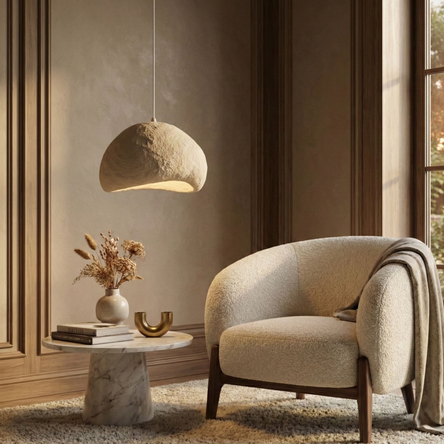 Brilagi - Viseči lestenec na kablu WABI SABI 1xE27/40W/230V, premer 50 cm, bež