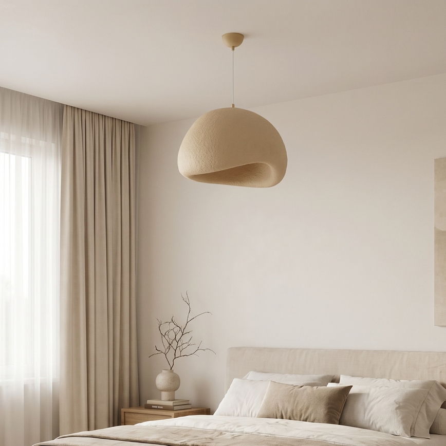 Brilagi - Viseči lestenec na kablu WABI SABI 1xE27/40W/230V, premer 50 cm, bež