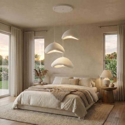 Brilagi - Viseči lestenec na kablu WABI SABI 3xE27/40W/230V Ø 82 cm bela