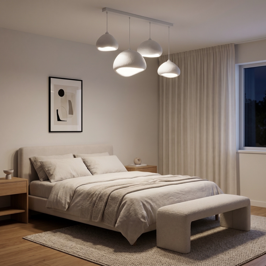 Brilagi - Viseči lestenec na kablu WABI SABI 4xE27/40W/230V bela