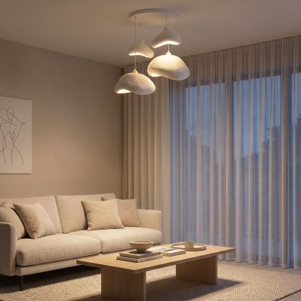 Brilagi - Viseči lestenec na kablu WABI SABI 4xE27/40W/230V, Ø 90 cm, bela