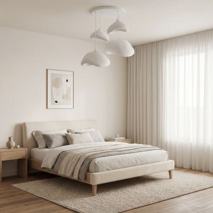 Brilagi - Viseči lestenec na kablu WABI SABI 4xE27/40W/230V, Ø 90 cm, bela