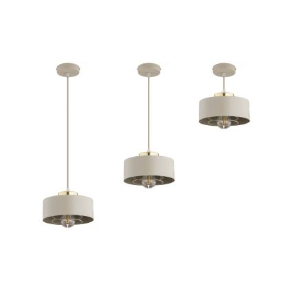 Brilagi - Viseči lestenec na lanku 1xE27/60W/230V premer 20 cm bež/zlata