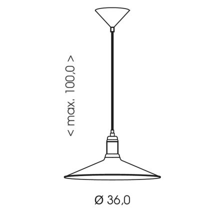 Brilagi - Viseči lestenec na lanku FORGE 1xE27/60W/230V premer 36 cm rjav