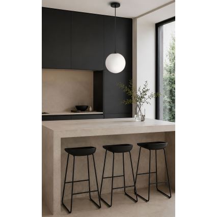 BRILAGI - Viseči lestenec na vrvici POLOS 1xE27/40W/230V premer 20 cm črna