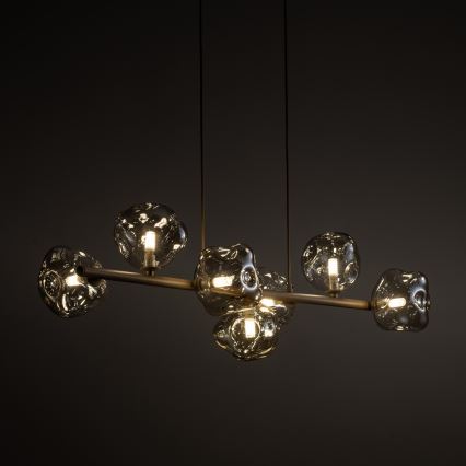 Brilagi - Viseči lestenec na vrvici VULCANO 7xG9/8W/230V bež/dimno bež