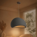 BRILAGI - Viseči lestenec na vrvici WABI SABI 1xE27/60W/230V, premer 50 cm, siva