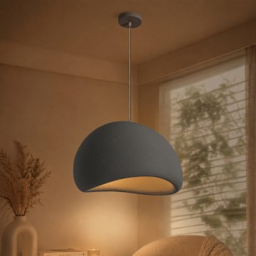 BRILAGI - Viseči lestenec na vrvici WABI SABI 1xE27/60W/230V, premer 50 cm, siva