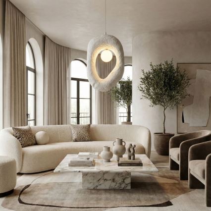 Brilagi - Viseči lestenec na vrvici WABI SABI 1xG9/8W/230V bela