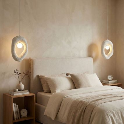 Brilagi - Viseči lestenec na vrvici WABI SABI 1xG9/8W/230V bela