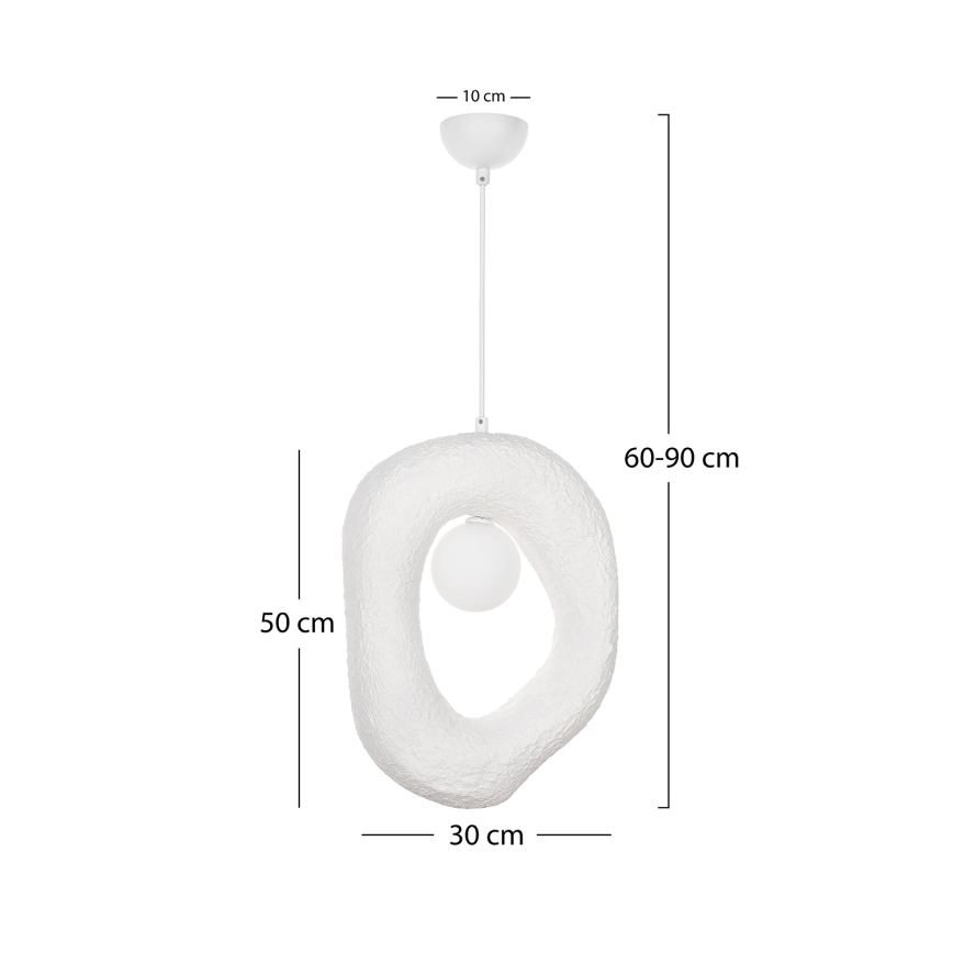 Brilagi - Viseči lestenec na vrvici WABI SABI 1xG9/8W/230V bela