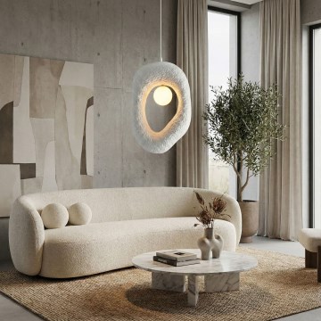 Brilagi - Viseči lestenec na vrvici ZOGA 1xG9/8W/230V bela