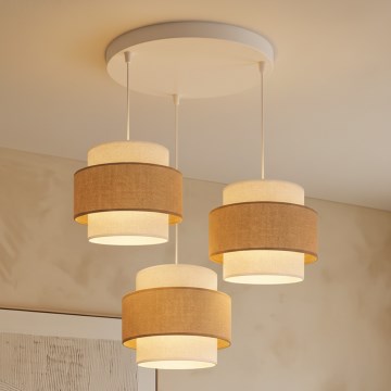 Brilagi - Viseči lestenec SPACE 3xE27/60W/230V, premer 40 cm, bežna/kremna