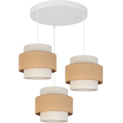 Brilagi - Viseči lestenec SPACE 3xE27/60W/230V, premer 40 cm, bežna/kremna