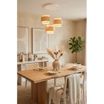 Brilagi - Viseči lestenec SPACE 3xE27/60W/230V, premer 40 cm, bežna/kremna